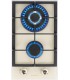 Domino gaz beige, plaque gaz 2 feux beige, plaque gaz, 2 feux, 2 foyers, encastrable
