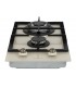 Domino gaz beige, plaque gaz 2 feux beige, plaque gaz, 2 feux, 2 foyers, encastrable