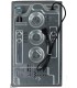 PLAQUE DE CUISSON GAZ 2 FOYERS DOUBLE COURONNE - VERRE NOIR MAT ET FONTE - 5200 WATTS - BELDEKO
