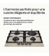plaque gaz 4 feux, beige, plaque gaz beige, 4 zones, 4 foyers, encastrable, double couronne, verre, francaise, marque francaise