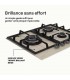 Plaque gaz beige, 3 feux, 3 zones, 3 foyers, plaque gaz beige 3 feux, encastrable