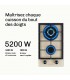 Domino gaz beige, plaque gaz 2 feux beige, plaque gaz, 2 feux, 2 foyers, encastrable
