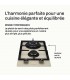 Domino gaz beige, plaque gaz 2 feux beige, plaque gaz, 2 feux, 2 foyers, encastrable