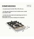 Domino gaz beige, plaque gaz 2 feux beige, plaque gaz, 2 feux, 2 foyers, encastrable
