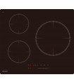 Plaque de cuisson induction 3 zones avec foyer XL - 6500W - Slider tactile - 3 boosters - Pause et maintien au chaud