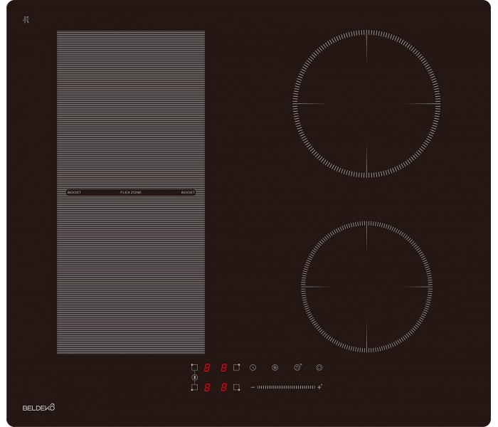plaque induction 4 feux, 4 zone, plaque induction, flex, bridge, multizone, booster puissante, marque francaise