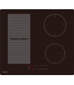 Plaque de cuisson induction 4 zones avec zone flex - 7200W - Slider tactile - boosters - Pause et maintien au chaud