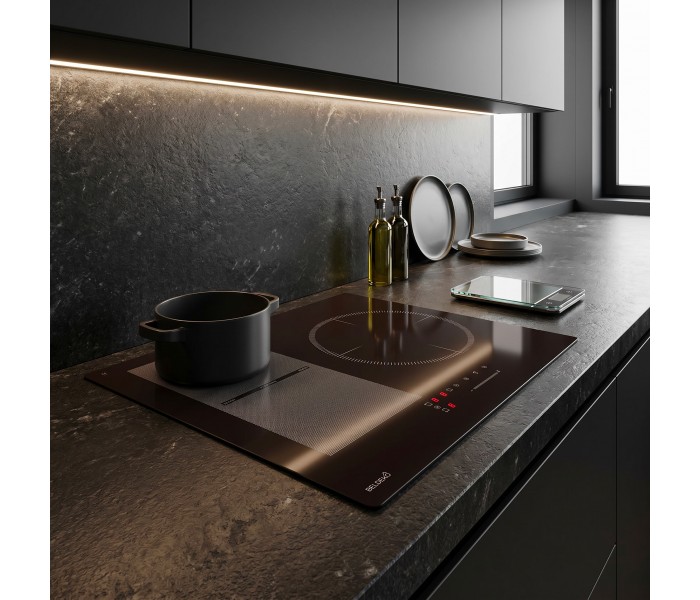 PLAQUE DE CUISSON 3 FEUX INDUXTION, ZONE FLEX, BOOSTER, GRAND FOYER