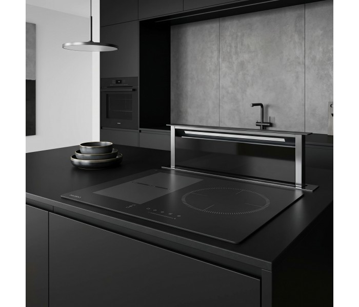 Plaque induction, 3 feux,3 foyers, flex, noir mat, mat