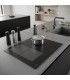 Plaque induction, 3 feux,3 foyers, flex, noir mat, mat
