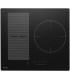 Plaque induction, 3 feux,3 foyers, flex, noir mat, mat