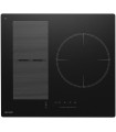 Plaque de cuisson induction 3 zones avec zone flex - 6500W - Verre noir mat - boosters - Pause et maintien au chaud