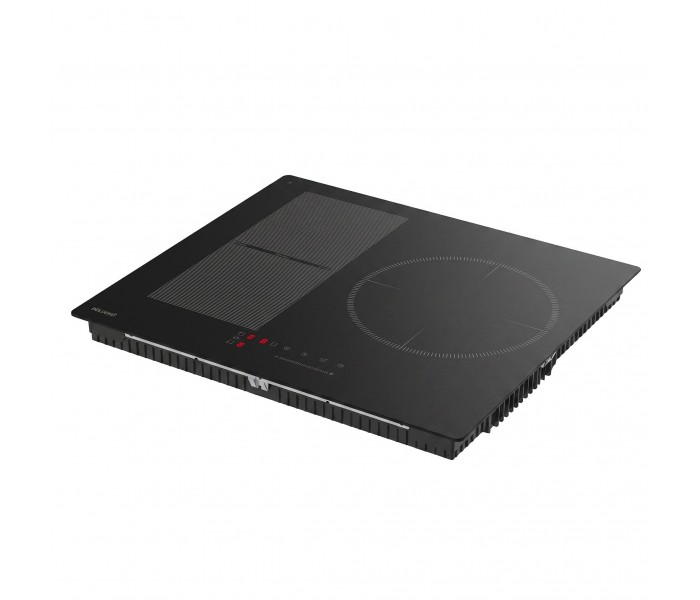 Plaque induction, 3 feux,3 foyers, flex, noir mat, mat