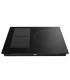 Plaque de cuisson induction 3 zones avec zone flex - 6500W - Verre noir mat - boosters - Pause et maintien au chaud