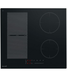 Plaque Induction Encastrable 4 Zones Flex 7200W BELDEKO, Verre Noir Mat Antirayure, 4 Boosters, Slider, Pause