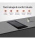 Plaque Induction Encastrable 2 Zones Flex Bridge 3500W BELDEKO, Verre Noir Mat Antirayure — vue des commandes