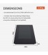 Plaque Induction Encastrable 2 Zones Flex Bridge 3500W BELDEKO, Verre Noir Mat Antirayure — dimensions et encastrement