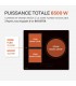 Plaque Induction Encastrable 3 Zones Flex 6500W - Verre Noir Brillant - 3 Boosters - Slider Tactile - Pause