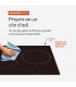 Plaque Induction Encastrable 3 Zones Foyer XL 280mm 6500W - Verre Noir Brillant - 3 Boosters - Slider - Pause