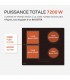 Plaque Induction Encastrable 4 Zones Flex 7000W - Verre Noir Mat Antirayure - 4 Boosters - Slider - Pause