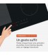 Plaque Induction Encastrable 4 Zones Flex 7000W - Verre Noir Mat Antirayure - 4 Boosters - Slider - Pause