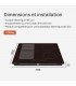 Plaque Induction Encastrable 4 Zones Flex 7200W - Verre Noir Brillant - 4 Boosters - Slider - Pause