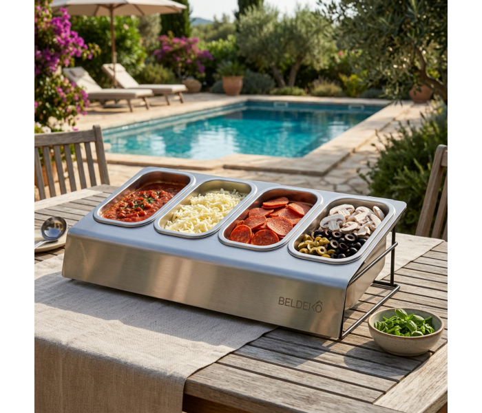 Saladette, bac, pizza, inox, cuisine, beldeko, four  à pizza
