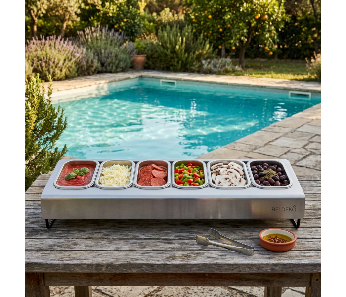 Saladette, bac inox, pizza, cuisine, présentoir,