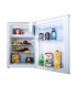 Réfrigérateur frigo table top, gris, silver, sous plan en situation