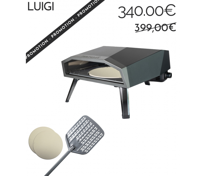 FOUR A PIZZA AVEC PIERRE TOURNANTE XL - LUIGI