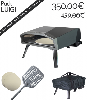 FOUR A PIZZA AVEC PIERRE TOURNANTE XL - LUIGI + HOUSSE