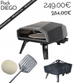 FOUR A PIZZA AVEC PIERRE TOURNANTE - DIEGO + HOUSSE