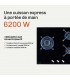 BELDEKO - Plaque de cuisson Gaz verre noir 3 foyers - Gaz ville et bouteille - grilles en fonte - 6200 Watts