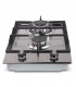 PLAQUE DE CUISSON GAZ DOMINO - INOX & FONTE - 5200 Watts| BELDEKO