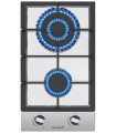 PLAQUE DE CUISSON GAZ DOMINO - INOX & FONTE - 5200 Watts| BELDEKO