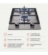 PLAQUE DE CUISSON GAZ DOMINO - INOX & FONTE - 5200 Watts BELDEKO