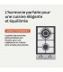 PLAQUE DE CUISSON GAZ DOMINO - INOX & FONTE - 5200 Watts BELDEKO