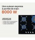 BELDEKO - Plaque de cuisson Gaz verre noir 4 foyers - Gaz ville et bouteille - grilles en fonte - 8000 Watts