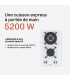 Plaque de cuisson gaz 2 foyers double couronne BELDEKO, Verre BLANC et fonte, 5200 watts