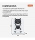 Plaque de cuisson gaz 2 foyers double couronne BELDEKO, Verre BLANC et fonte, 5200 watts