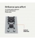 Plaque de cuisson gaz domino verre gris encastrable coloris gris