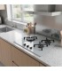 PLAQUE DE CUISSON GAZ VERRE GRIS 3 FEUX ENCASTRABLE