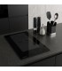 Plaque Induction Encastrable 2 Zones Flex Bridge 3500W BELDEKO, Verre Noir Mat Antirayure, Booster, Prise