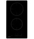 Plaque Induction Encastrable 2 Zones 3800W - Verre Noir - Booster - Prise