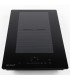 Plaque Induction Encastrable 2 Zones Flex Bridge 3500W BELDEKO, Verre Noir Mat Antirayure, Booster, Prise