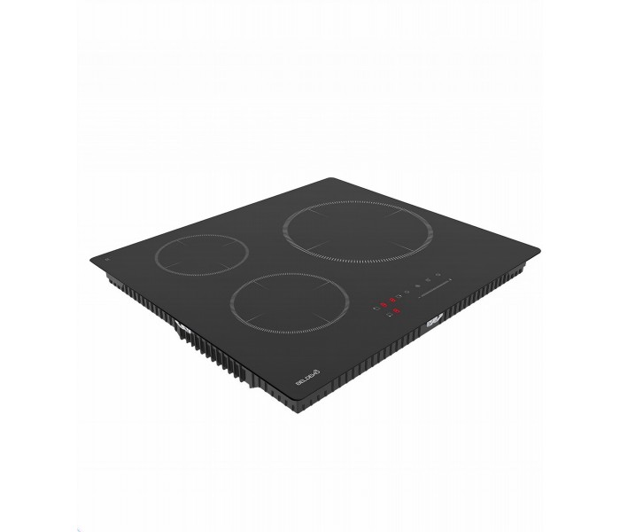 Plaque de cuisson 3 feux verre noir mat anti rayure