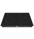 Plaque Induction Encastrable 4 Zones 7200W BELDEKO, Verre Noir MAT, 4 Boosters, Slider Tactile, Pause