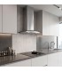 Hotte de cuisone inox et verre 60 cm murale