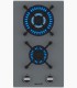 Plaque de cuisson gaz domino verre gris encastrable coloris gris