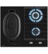 Plaque de cuisson mixte induction gaz zone flex grande grilles double couronne